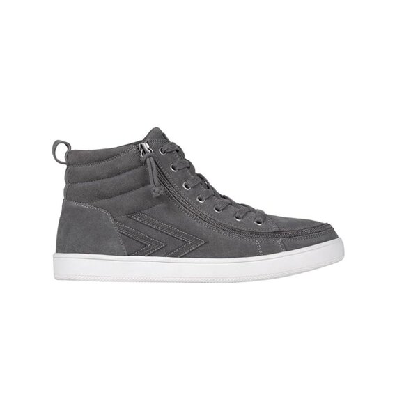 NEW Billy Footwear Men Ten9 Adaptive Hi-Top Gray Suede Sneakers Size 10 M KF274 - Picture 2 of 7